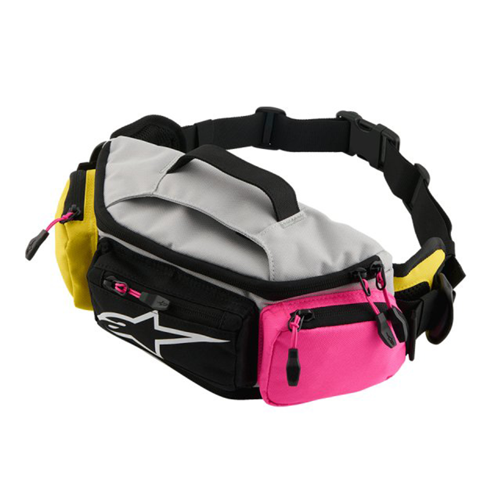 กระเป๋าคาดเอว Alpinestars Kanga-2 Waist Bag - ICE GRAY FUCHSIA YELLOW
