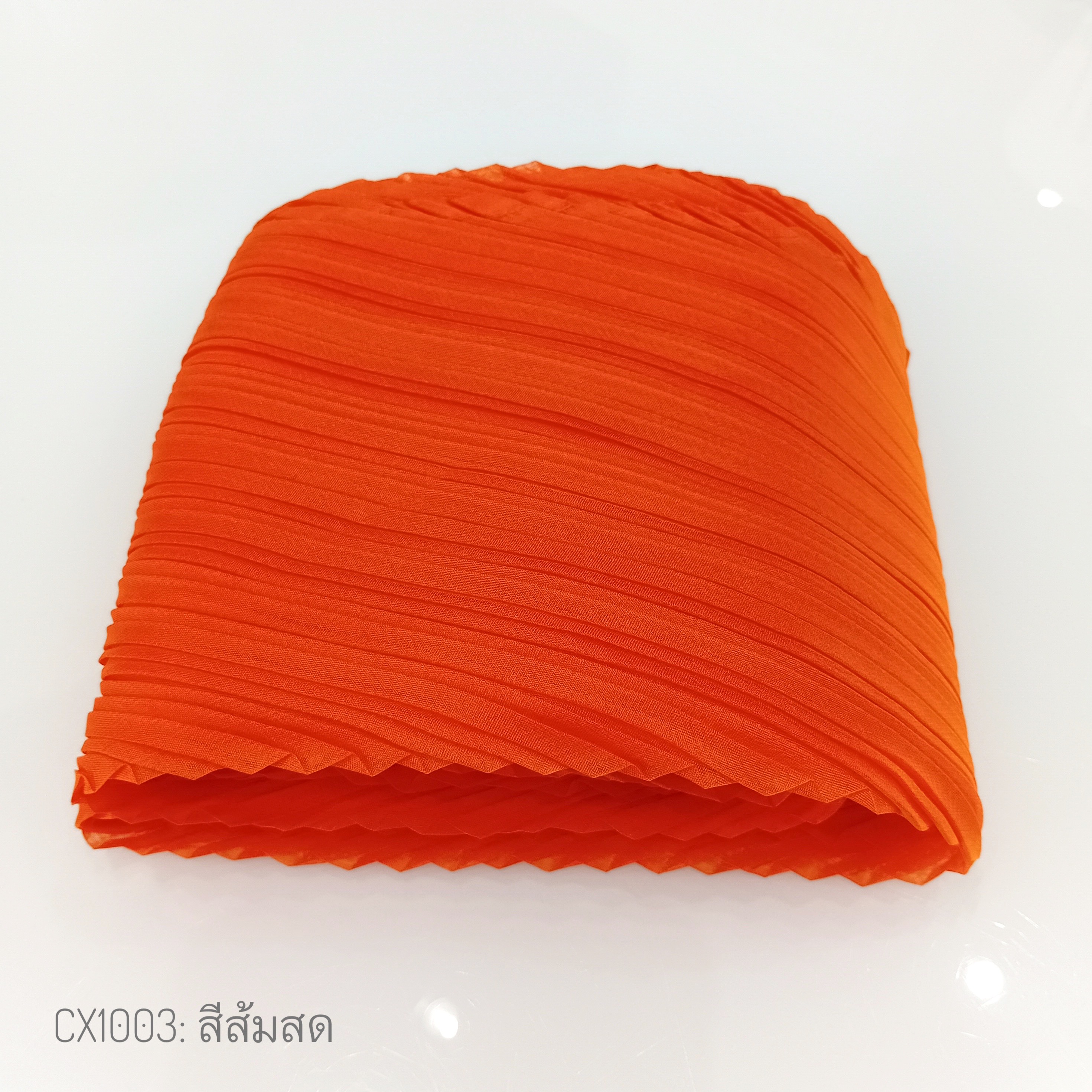 2MUAY CX1003 ผ้าพันคออัดพลีท BASIC PLEATED SCARF 21 สี