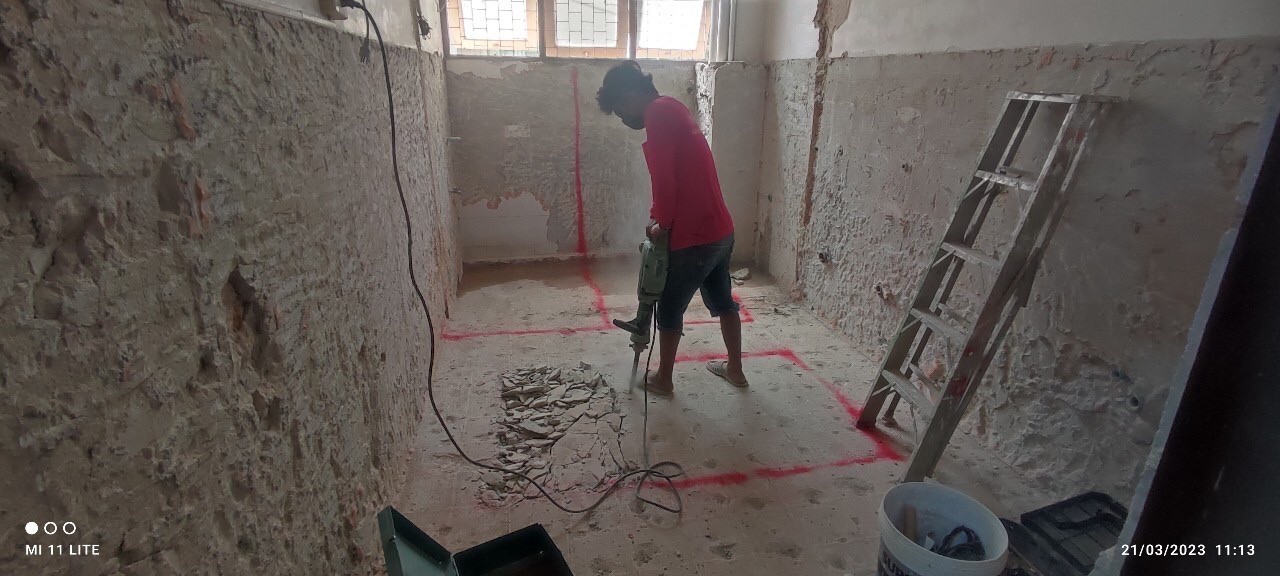 งานปรับปรุงห้องน้ำตึกกายวิภาค โรงพยาบาลศิริราช