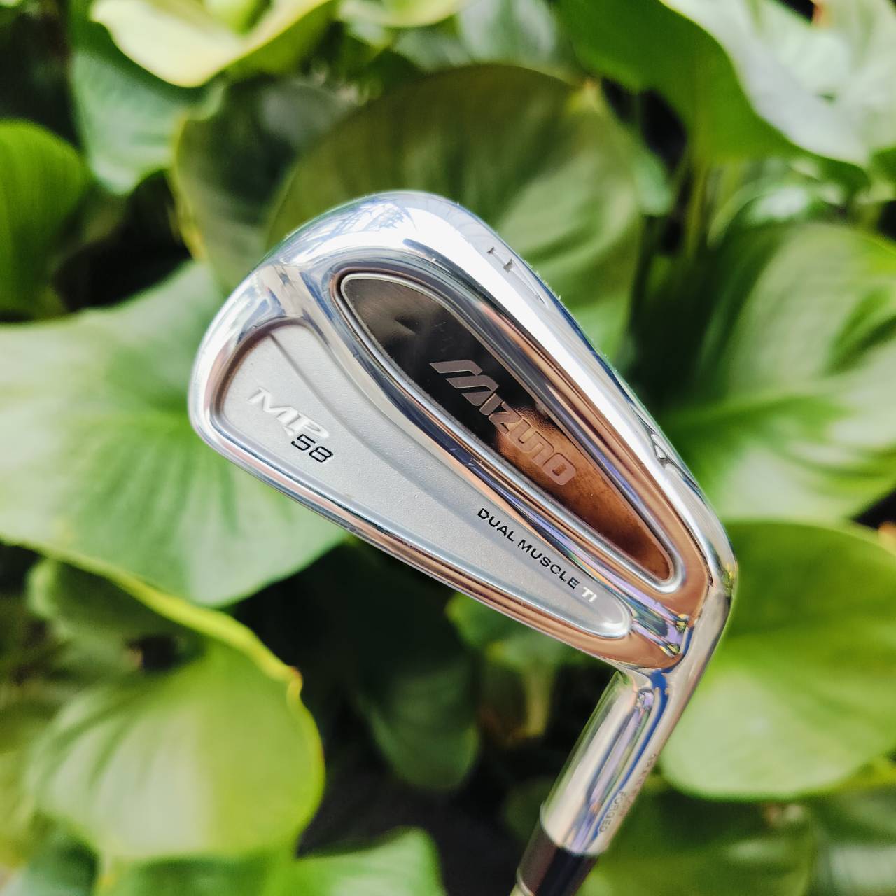 เหล็ก 4 MIZUNO MP58 วัสดุ GRAIN FLOW FORGED นุ่มพิเศษ และรุ่นนี้ด้านหลังเป็น DUAL MUSCLE Ti เป็นไทเทเนี่ยม ไม้กอล์ฟพรีเมี่ยมมือสอง ของแท้ By NakaraLuxurious