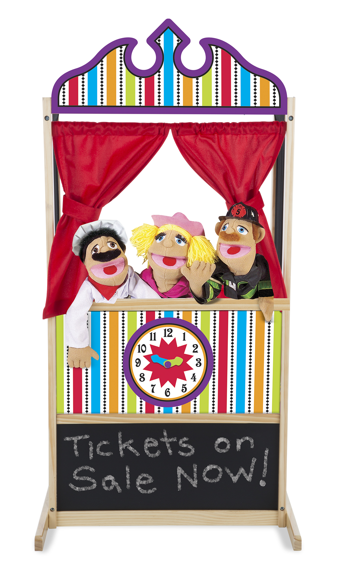 โรงหนัง โรงละคร เล่น หุ่นมือ รุ่นตั้งพื้น บทบาทสมมติ Full Puppet Theater Melissa&Doug, ของเล่นเสริมพัฒนาการ, ของเล่น พร้อมส่ง