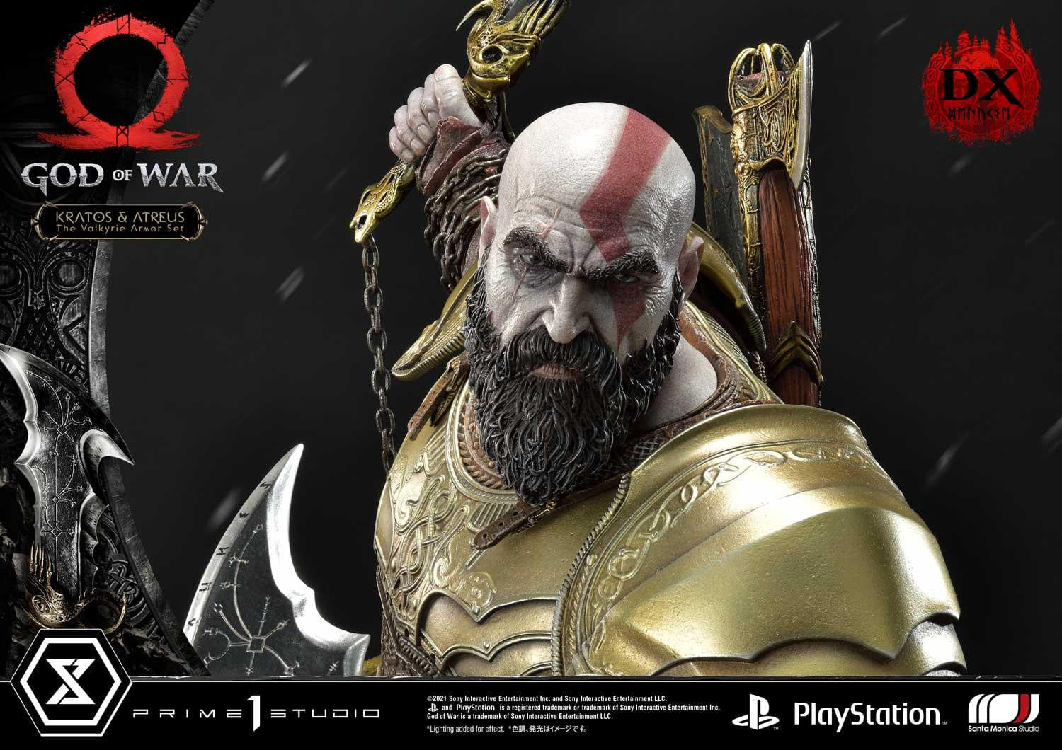 [สั่งจอง]Prime 1 Studio UPMGOW-03DX 1/4 : God of War - Kratos & Atreus The Valkyrie Armor Set (Deluxe Version)