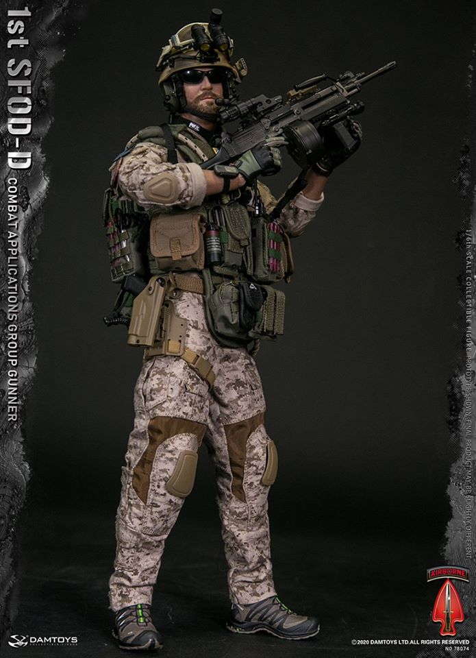 [สั่งจอง] DAMTOYS 78074 1/6 1st SFOD-D Combat Applications Group GUNNER