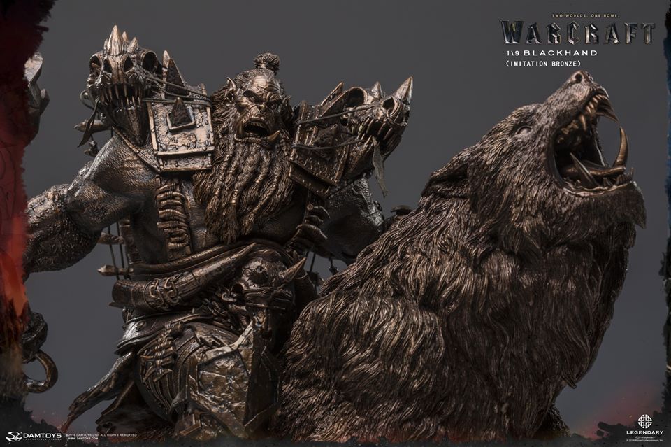 [สั่งจอง]DAMTOYS DMLW014/DMLW015 EPIC SERIES WARCRAFT - BLACKHAND RIDING WOLF STANDARD VER. /IMITATION BRONZE