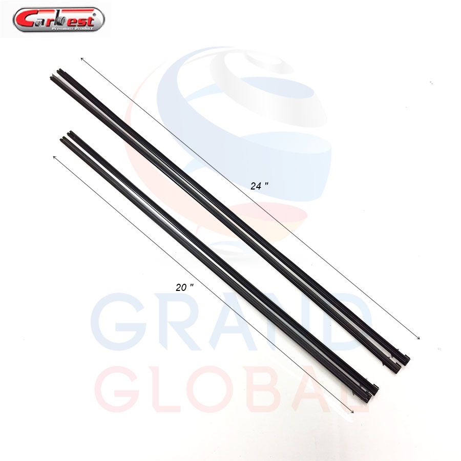 CARBEST car wiper blade รีฟิว ยางปัดน้ำฝน ยาง ใบปัด น้ำฝน คุณภาพดี นุ่ม 1 คู่ (2ชิ่น) ขนาด 20 นิ้ว หรือ 24 นิ้ว