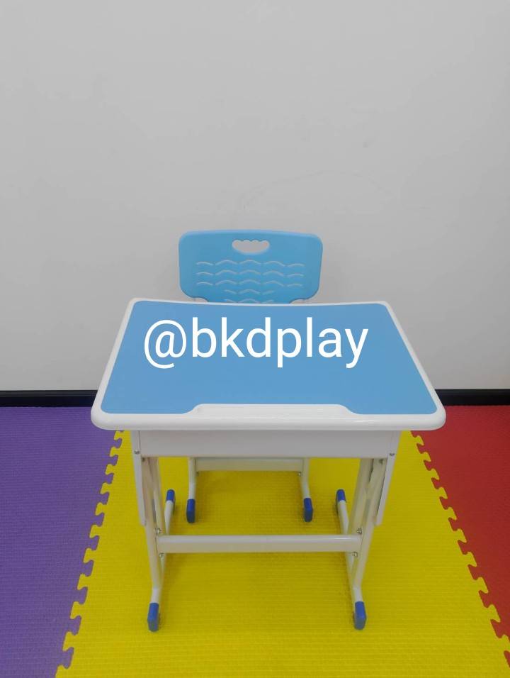 ชุดโต๊ะอนุบาล-ประถม ชุดโต๊เก้าอี้เรียนเดี่ยว ปรับระดับได้ ขาคู่ นักเรียนประถม, โต๊ะเรียนเดี่ยว โต๊ะนักเรียนประถม-มัธยม โต๊ะเขียนหนังสือ เฟอร์นิเจอร์เด็ก พร้อมส่ง