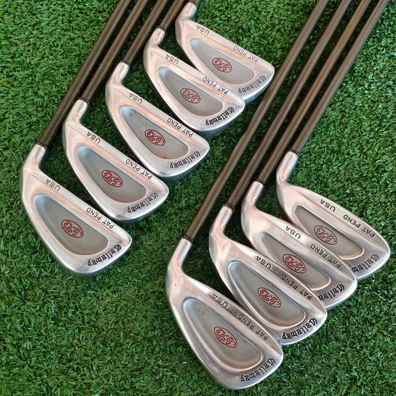 ชุดเหล็ก CALLAWAY PAT PEND USA มีเหล็ก 3-9 เเละ PW SW ก้านกราไฟต์ CALLAWAY FLEX R สภาพสวยนางฟ้า ก้านแบบเจาะทะลุ ไม้กอล์ฟมือสอง ของแท้ BY NakaraLuxurious