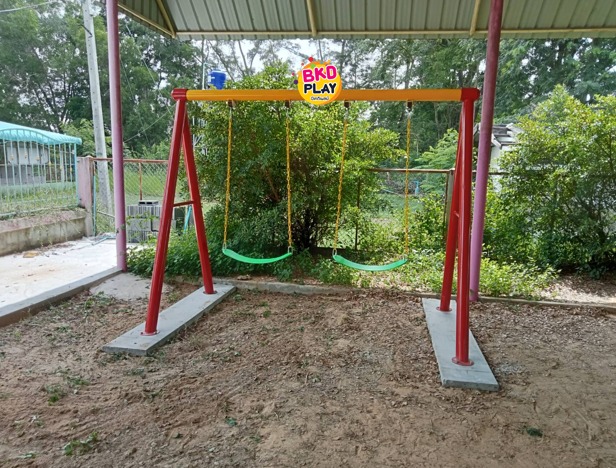 ชิงช้า2ที่นั่ง, เครื่องเล่นสนามเหล็กนำเข้า, ของเล่นสนาม, เครื่องเล่นสนามกลางแจ้ง พร้อมส่ง