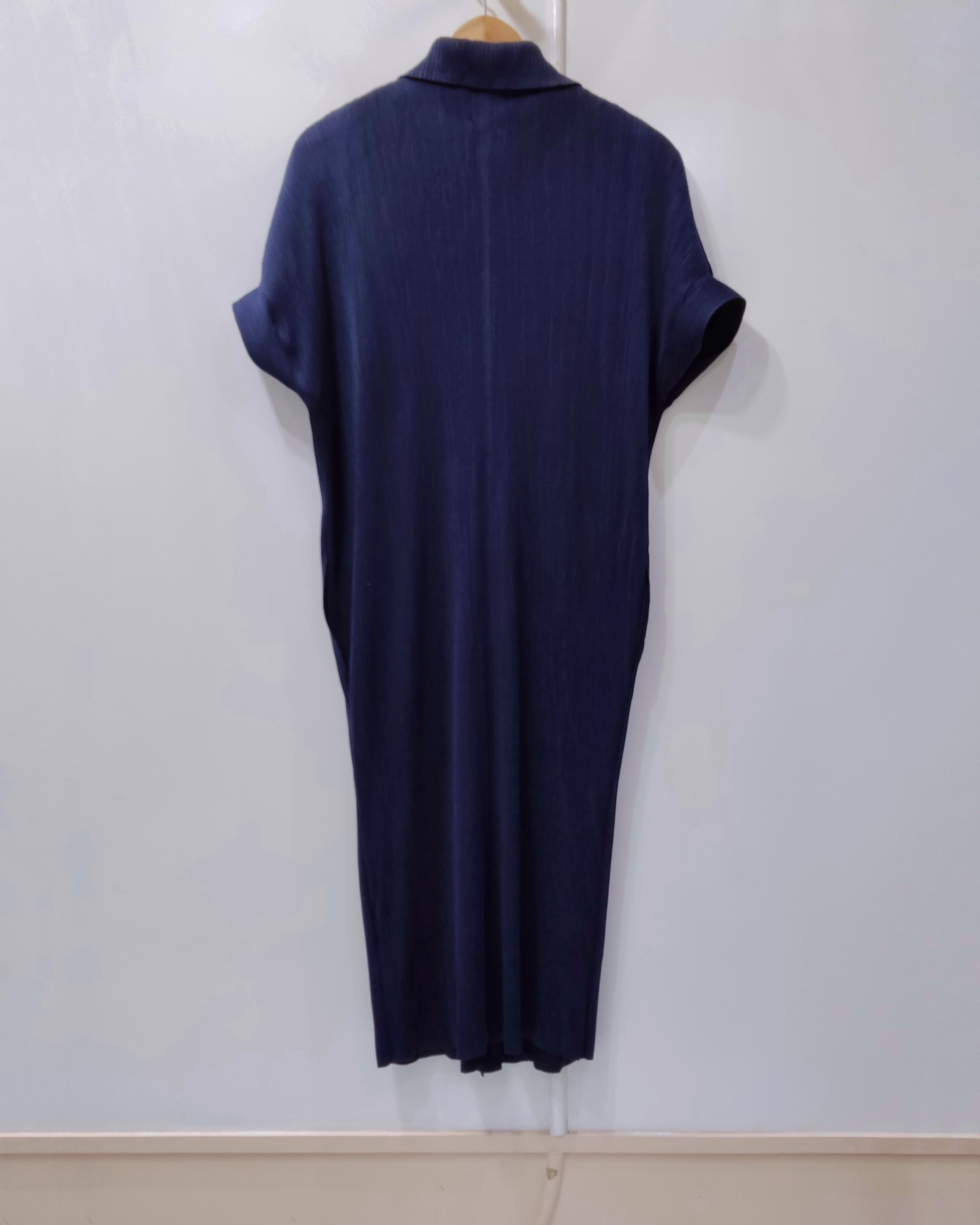 2MUAY รุ่น GM9581 เดรสอัดพลีท POLKA DOT BUTTON FRONT PLEATED DRESS 7 สี FREE SIZE