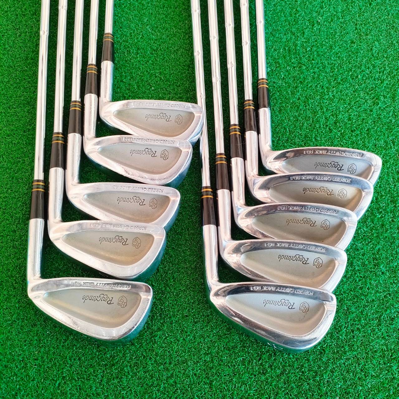 ชุดเหล็ก BRIDGESTONE REYGIANDE FORGED มีเหล็ก 3-9 PW SW P/S ชุดใหญ่ 10 ชิ้น ก้าน PRECION 5.0 สุดยอดพรีเมี่ยม กริพเปลี่ยน GOLF PRIDE ใหม่ทั้งชุด