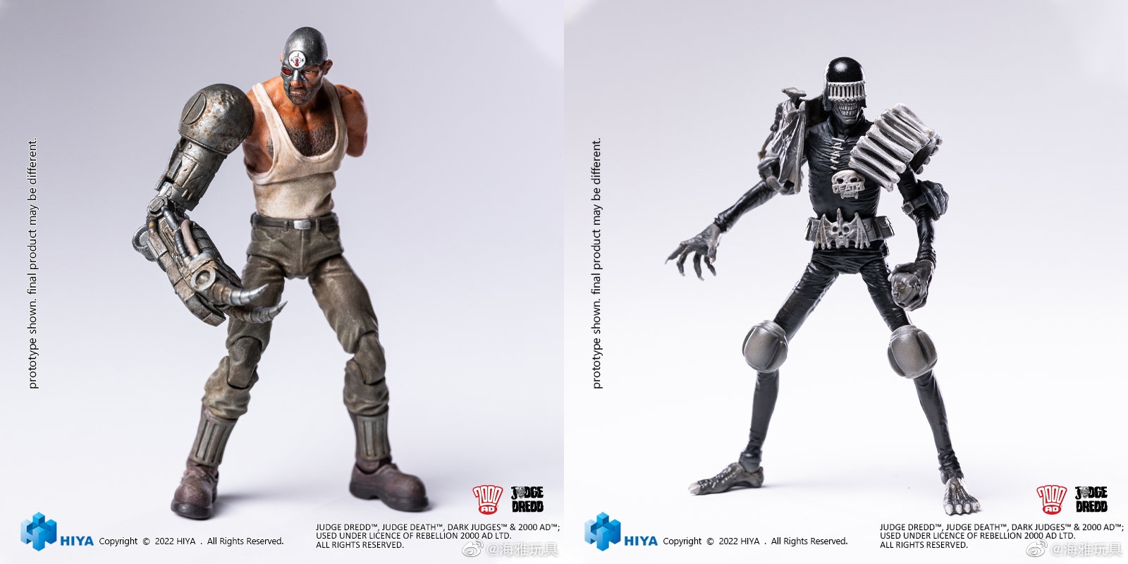[สั่งจอง]HIYA 1/18 : EXQUISITE MINI - Special Police Judge Mechanical Angel & Black & White Comic Color Death Judge