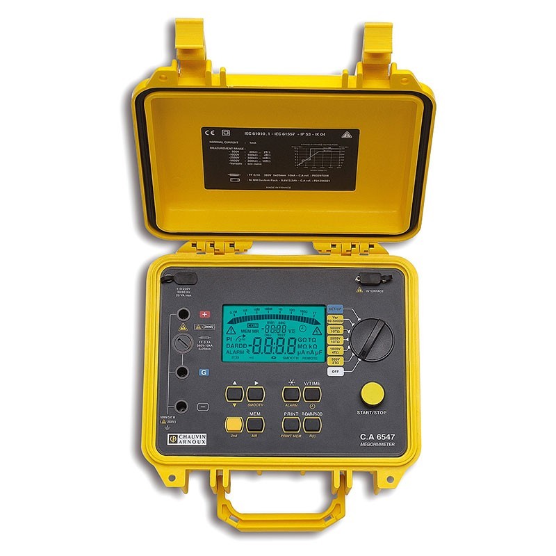 CA6547 5kV Digital Insulation Tester เครื่องมือวัดความต้านทานฉนวน Full Function_Chauvin Arnoux