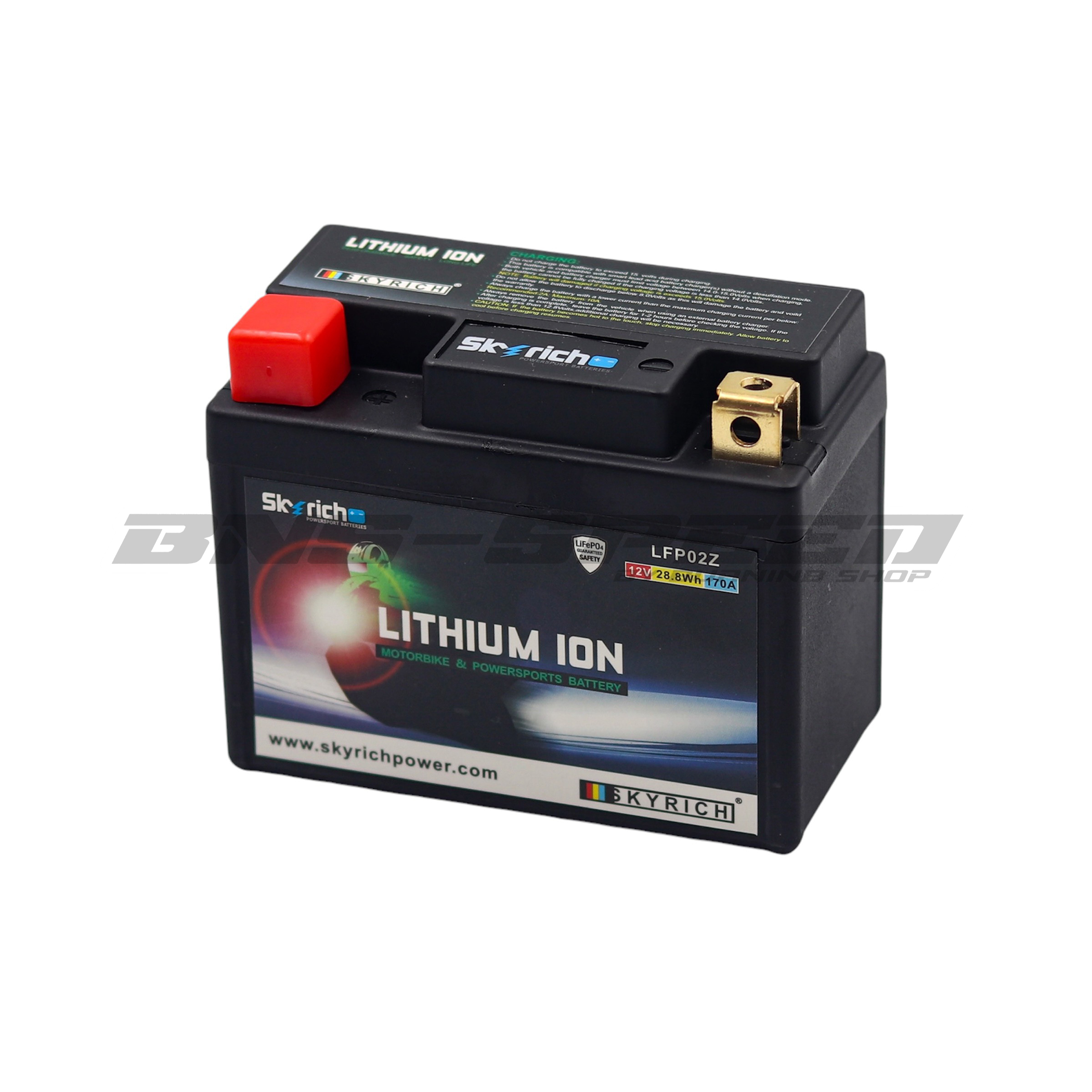 แบตเตอรี่ Skyrich Lithium Ion LFP02Z สำหรับ YZ250F 2019-2024, YZ250FX 2020-2024
