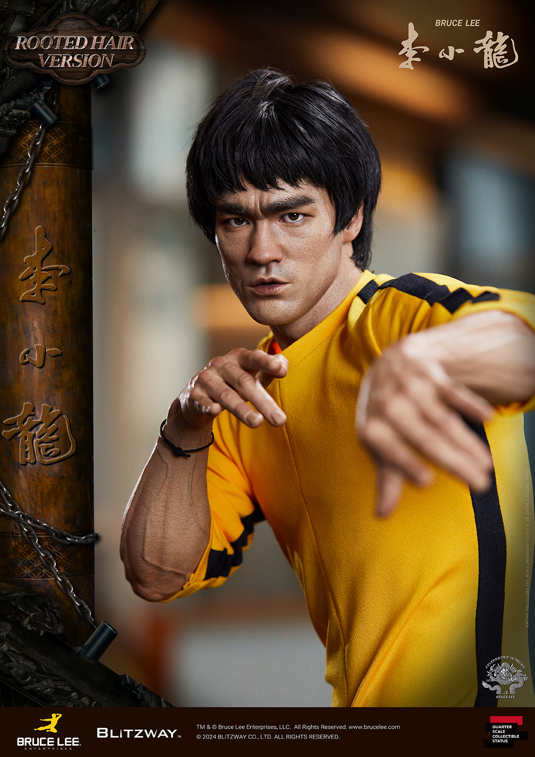 [สั่งจอง] Blitzway BW-SS-22401 1/4 : Bruce Lee Tribute 50th Anniversary Grafted Hair Version