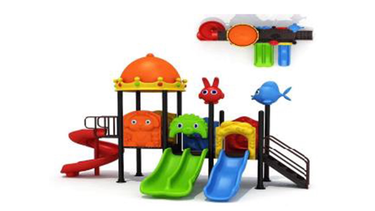 เครื่องเล่นสนามกลางแจ้ง ในร่ม ชุดมงกุฎกระต่าย สไลเดอร์ใหญ่,ครุภัณฑ์สนามเด็กเล่น,งบ.สพฐ,โครงการโรงเรียนประชารัฐ, เครื่องเล่นสนามระดับก่อนประถมศึกษา, งบประมาณ80,000