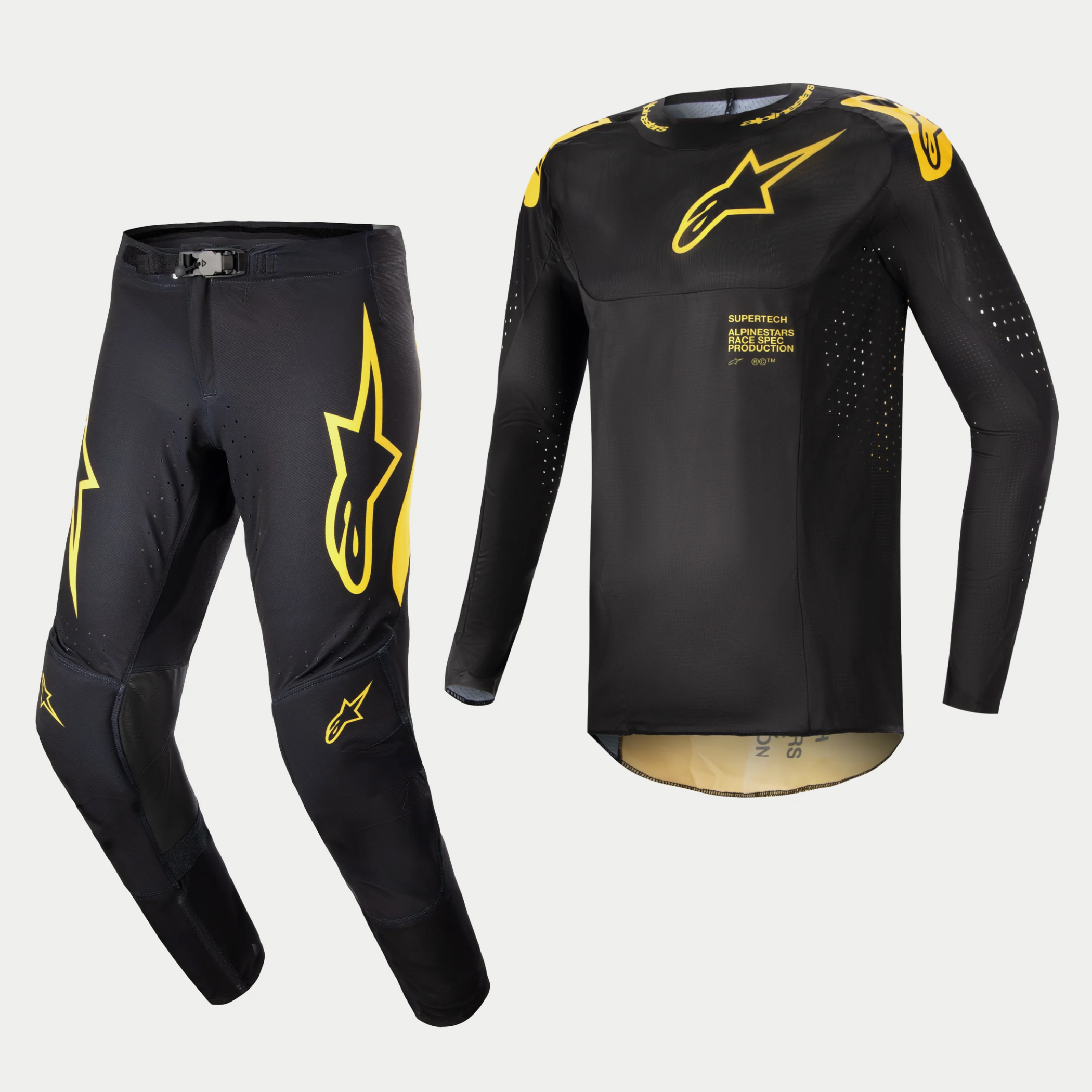 ชุด Alpinestars Supertech Ward - BLACK YELLOW