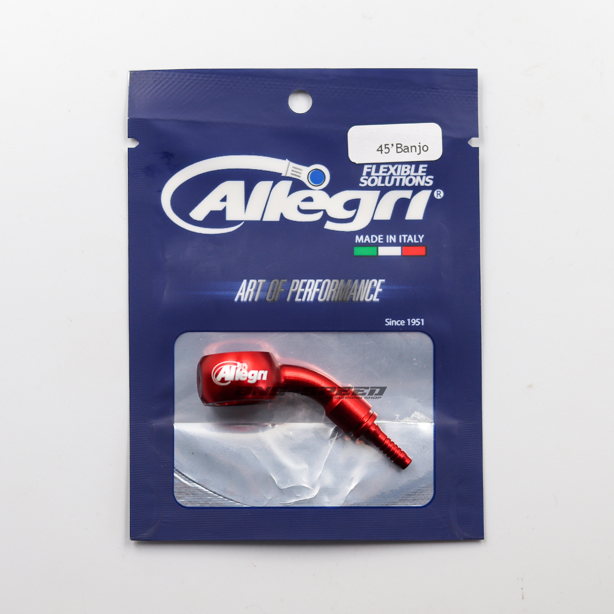 หัวเบรค Allegri 45° Banjos - Red