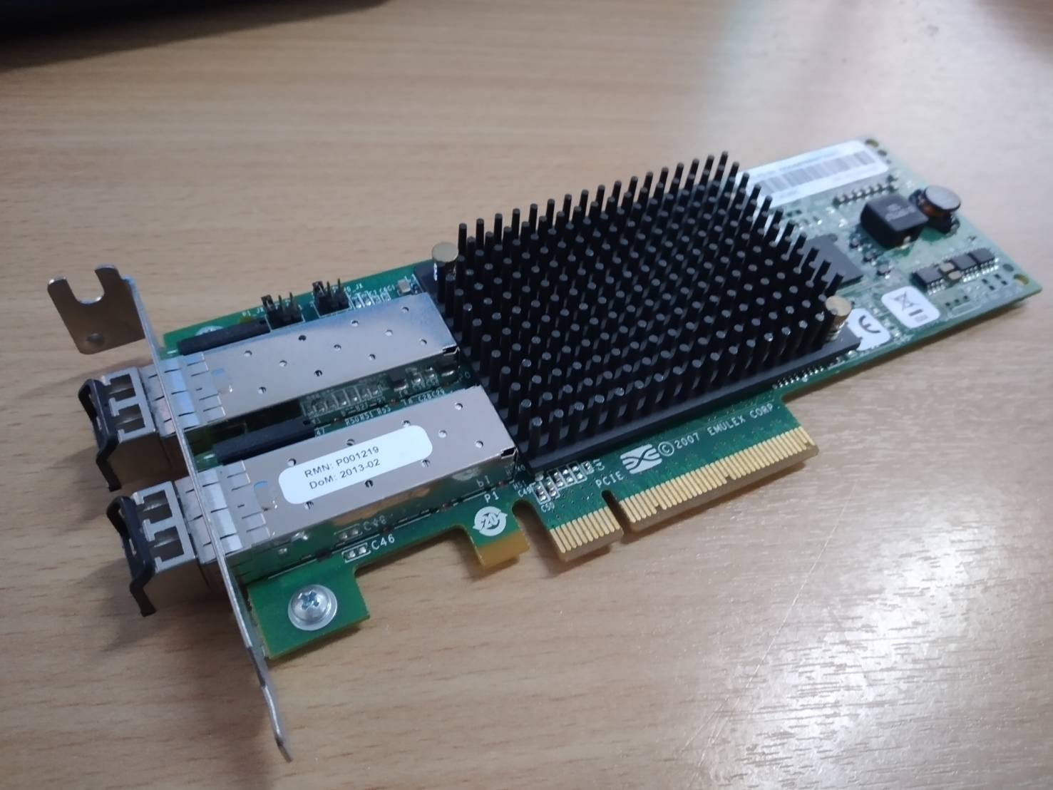 IBM DELL Emulex 8Gb FC Dual-port HBA 42D0494 LPE12002-e 42D0500 ขาสั้น พร้อมโมดูล