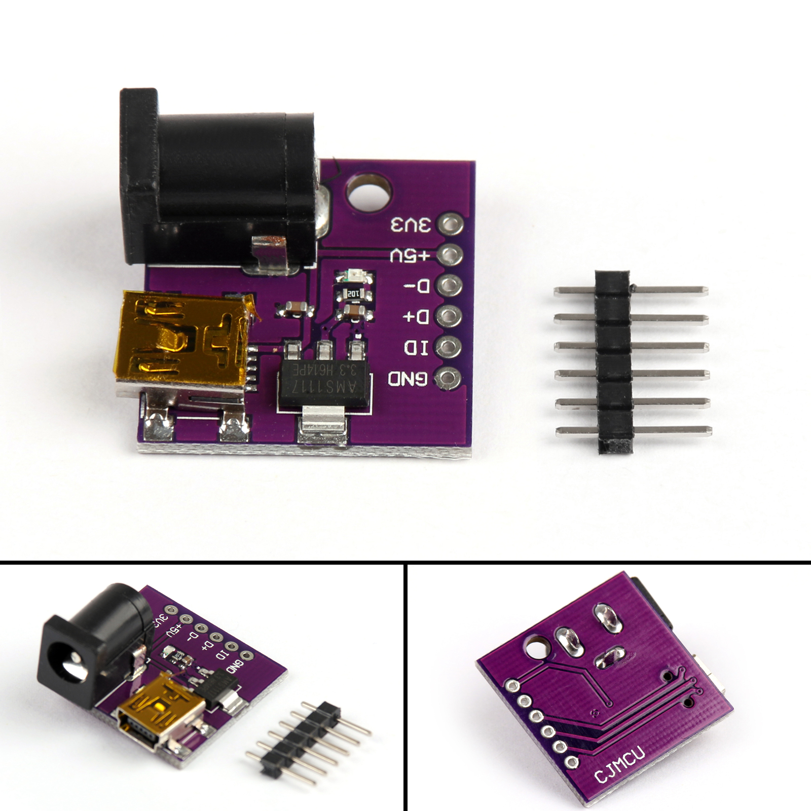 แปลง USB เป็น pcb CJMCU 5V Mini USB Power Connector DC Power Socket Board AMS11173.3V