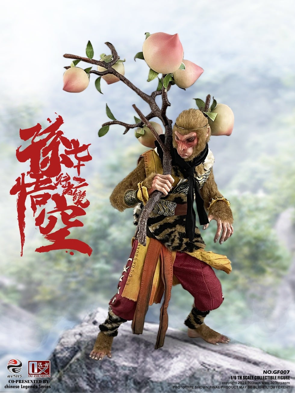 [สั่งจอง]303TOYS X OUZHIXIANG 1/6 : CHINESE LEGENDS SERIES - SNEAKING ON YALONG HILL: SUN WUKONG - 72 METAMORPHOSES