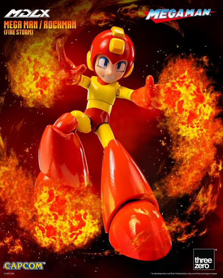 [สั่งจอง] Threezero 3Z08740A0 : MDLX - Mega Man (Fire Storm) (4นิ้ว)