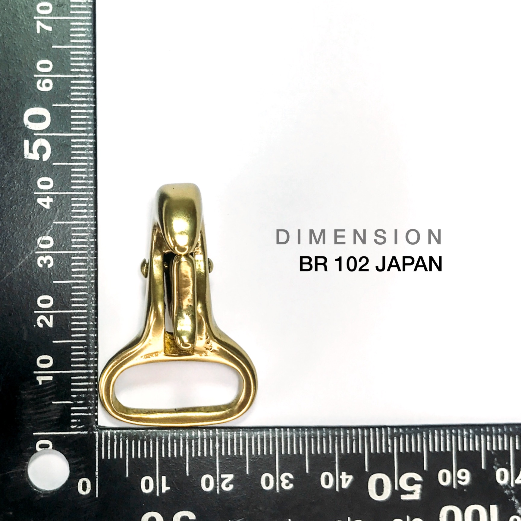 BR102 JAPAN ตะขอกระเป๋า อะไหล่กระเป๋า อะไหล่พวงกุญแจ อะไหล่ทองเหลือแท้ อุปกรณ์งานหนัง leatherbrass**ราคาต่อชิ้น**