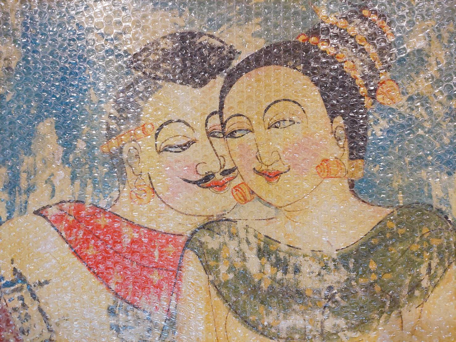 ภาพวาด ปู่ม่าน ย่าม่าน วัดภูมินทร์