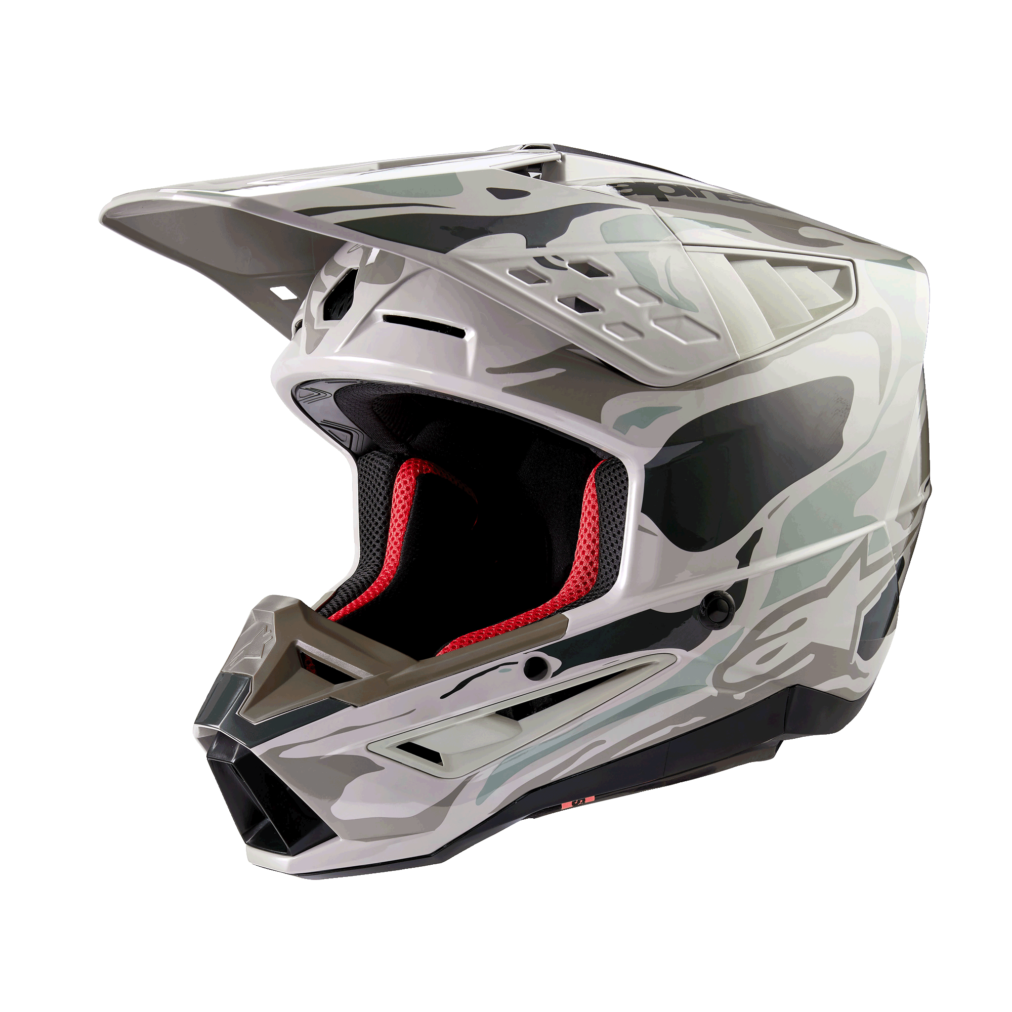 Alpinstars SM5 Mineral Helmet - Warm Gray/Celadon/Green Glossy