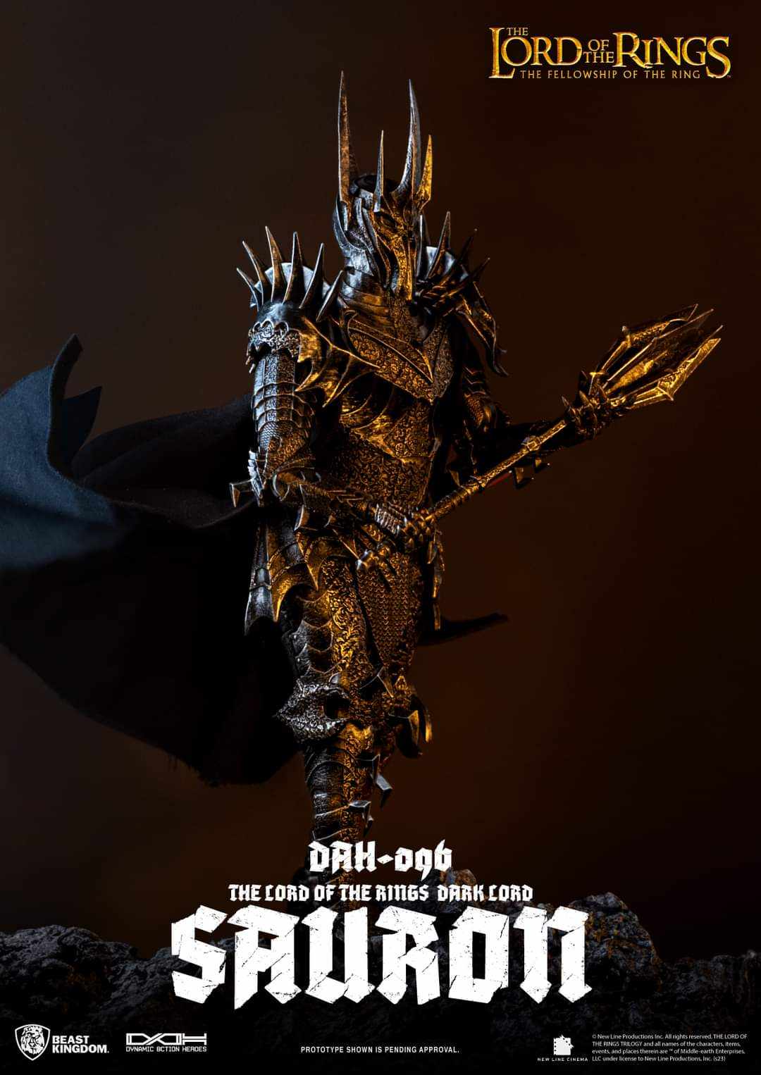 [สั่งจอง] Beast Kingdom DAH-096 : The Lord of the Rings Dark Lord Sauron (29cm)