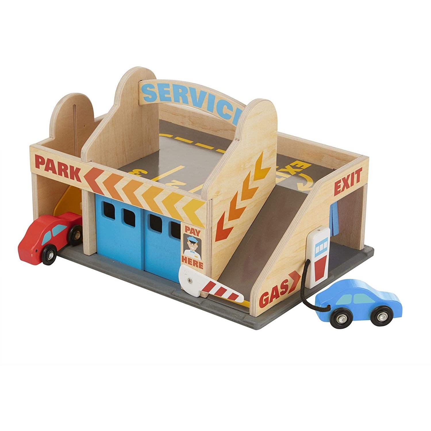 ที่จอดรถ ที่ล้างรถ Melissa & Doug Service Station Set รุ่น 9271 ของเล่นเสริมพัฒนาการเด็ก