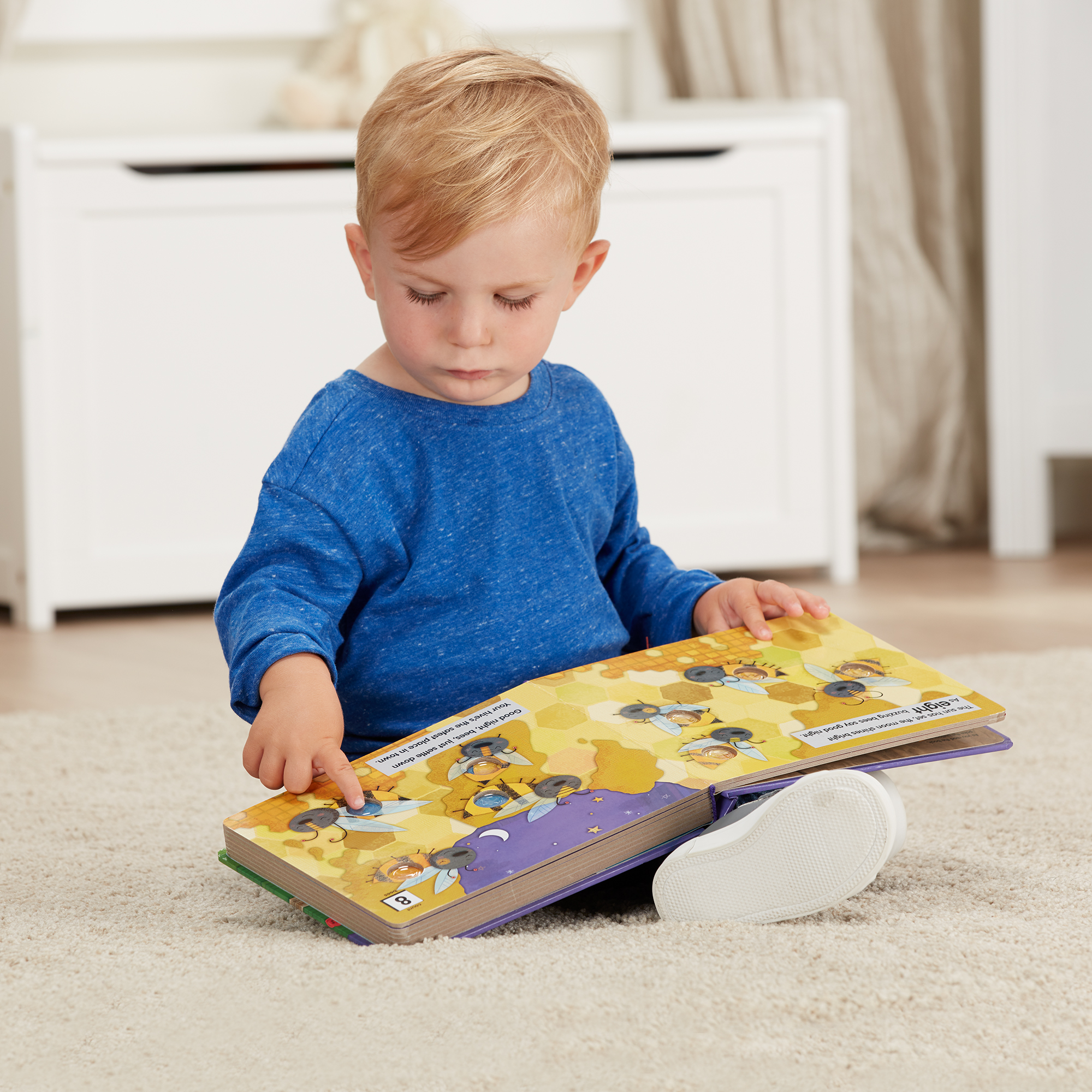 Poke-A-Dot: Goodnight, Animals หนังสือปุ่มกด รุ่นสัตว์ก่อนนอน อ่านไป กดไป ดึงดูดความสนใจ สนุก! Melissa & Doug