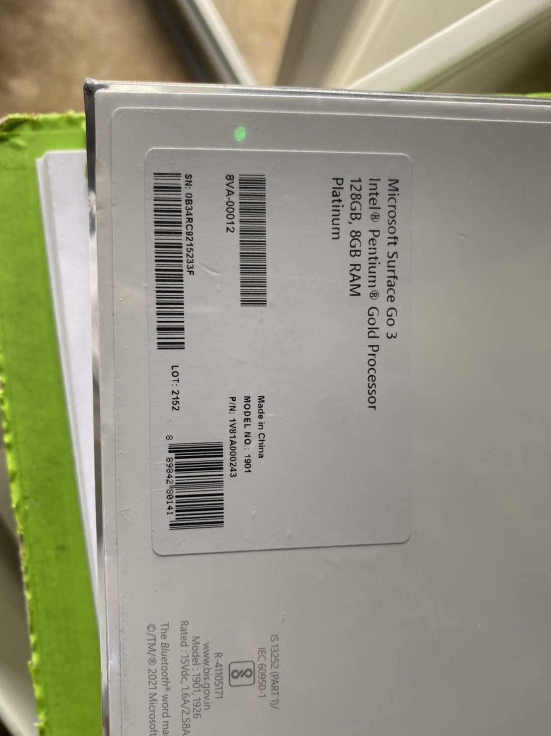 Microsoft SURFACE Go 3