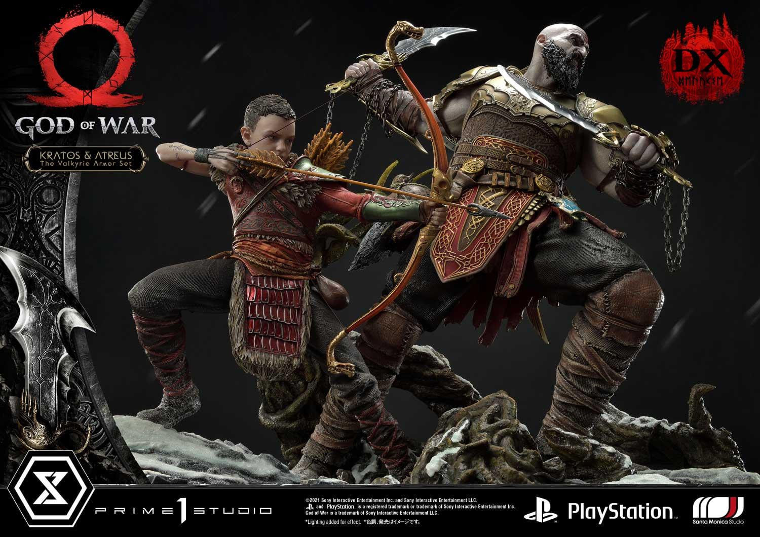 [สั่งจอง]Prime 1 Studio UPMGOW-03DX 1/4 : God of War - Kratos & Atreus The Valkyrie Armor Set (Deluxe Version)