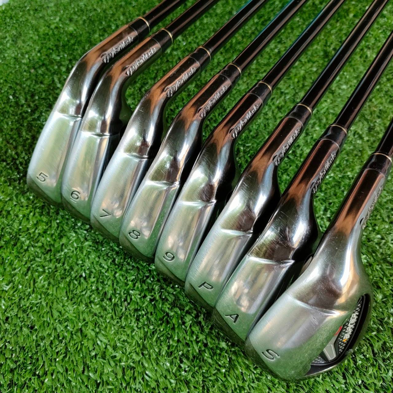 ชุดเหล็ก TAYLORMADE BURNER มีเหล็ก 5-9 เเละ PW AW SW ครบชุด สวยๆ ก้าน BURNER RE*AX SUPERFAST FLEX R เหล็กตีง่าย ตีไกล และตีมันส์อีกรุ่น ไม้กอล์ฟพรีเมี่ยมมือสอง ของแท้ By NakaraLuxurious