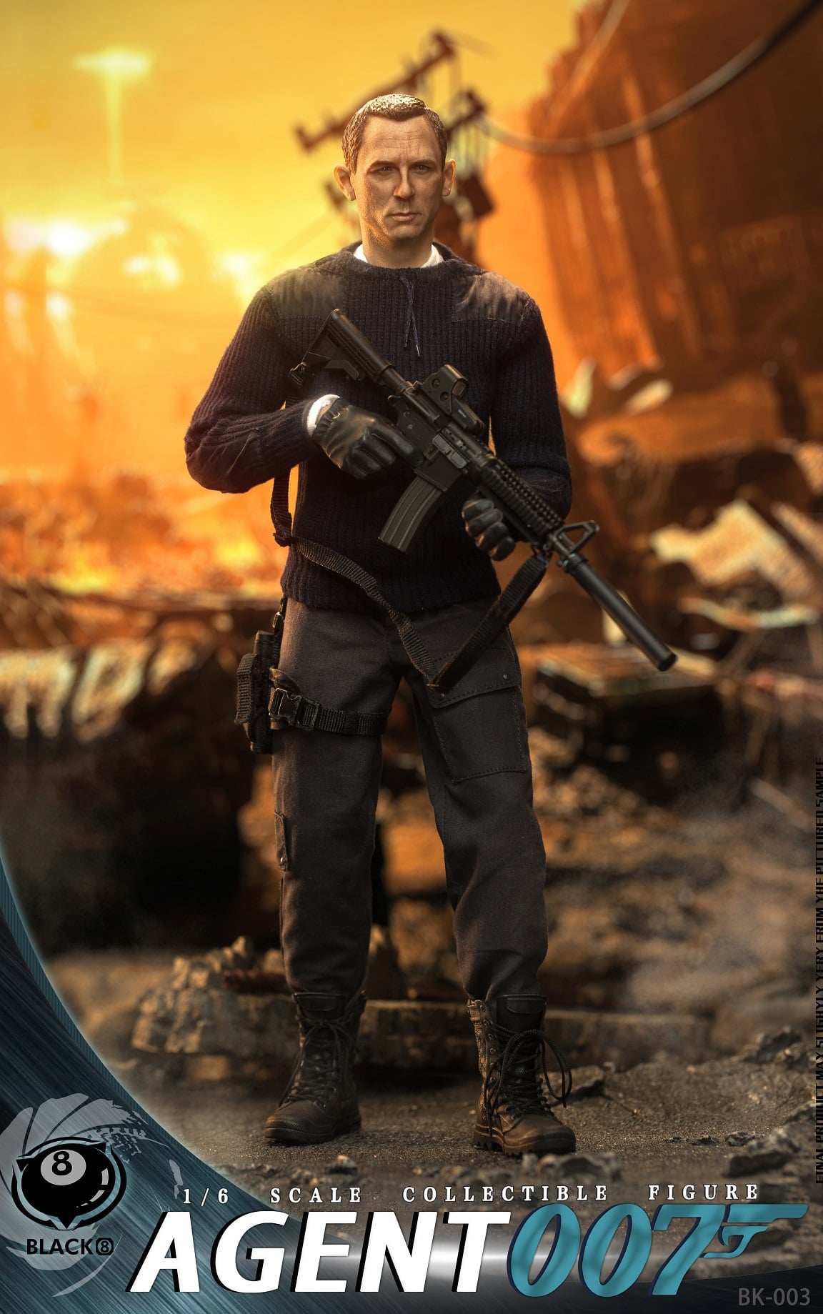 [สั่งจอง]BLACK 8 STUDIO BK-003 1/6 : Collectible Action Figure - Agent 007
