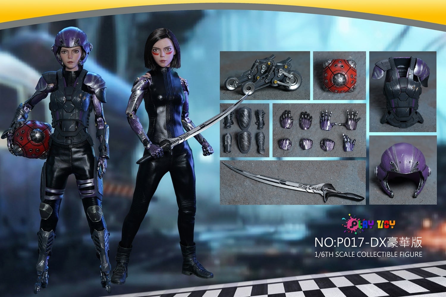 [พร้อมส่ง] PLAY TOY 1/6 : Battle Angel P017-DX - Deluxe Ver. (รวม2เวอร์ชั่น)