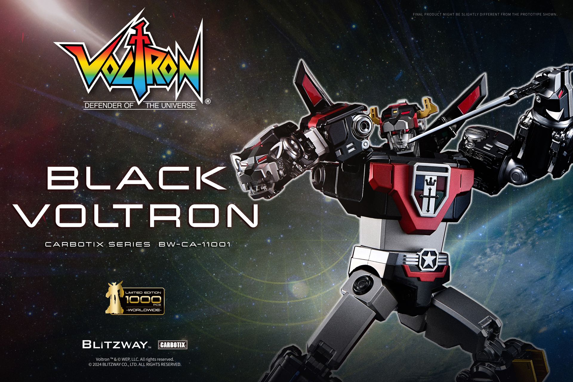 [สั่งจอง] Blitzway Carbotix : Black Voltron