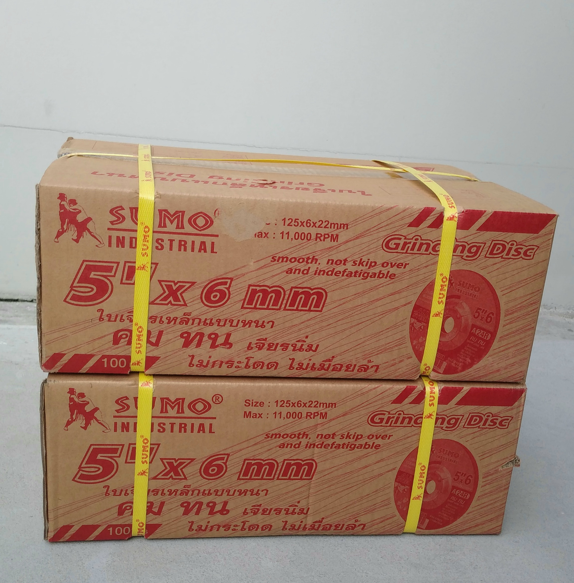 Sumo ใบเจียรเหล็กหนา 5" × 6มม. A24R