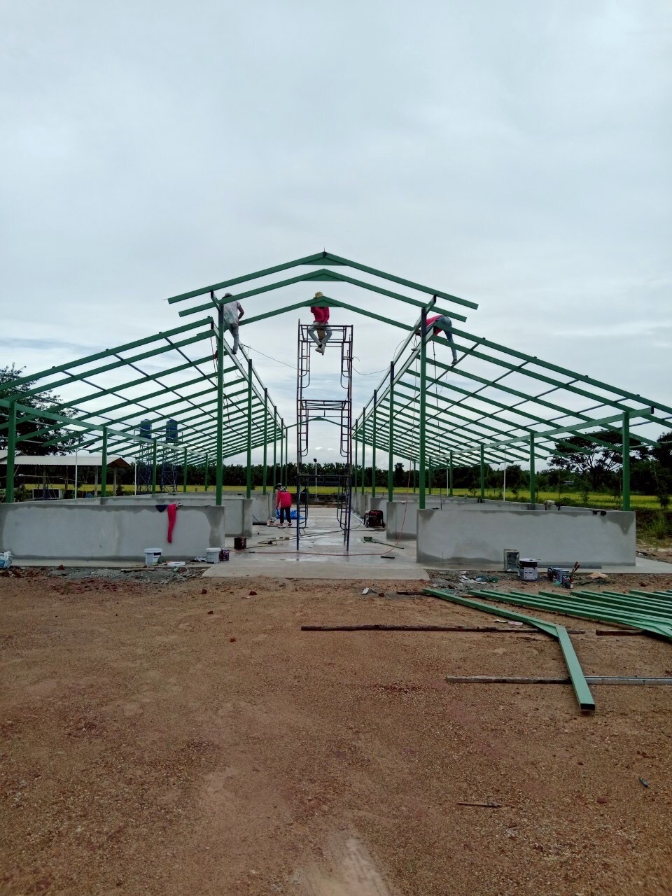 งานก่อสร้างโรงปุ๋ย อ.โพธาราม จ.ราชบุรี