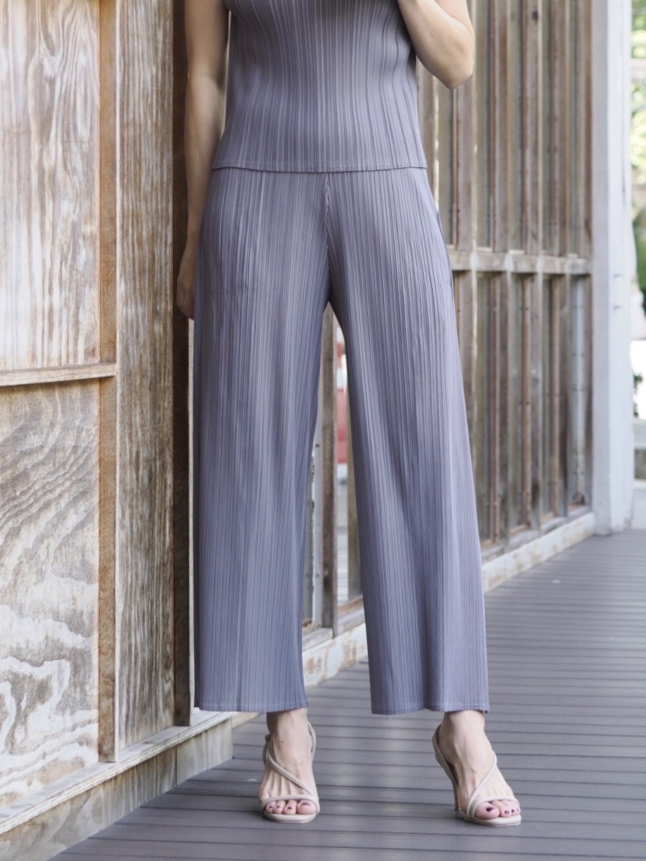 ปรับราคาลง20%!! ยาว36 นิ้ว! 2MUAY รุ่น GJO5196-9 กางเกงพลีทคุณภาพ STRAIGHT LEG DRAPED SIDE PLEATED PANT 5 สี FREE SIZE