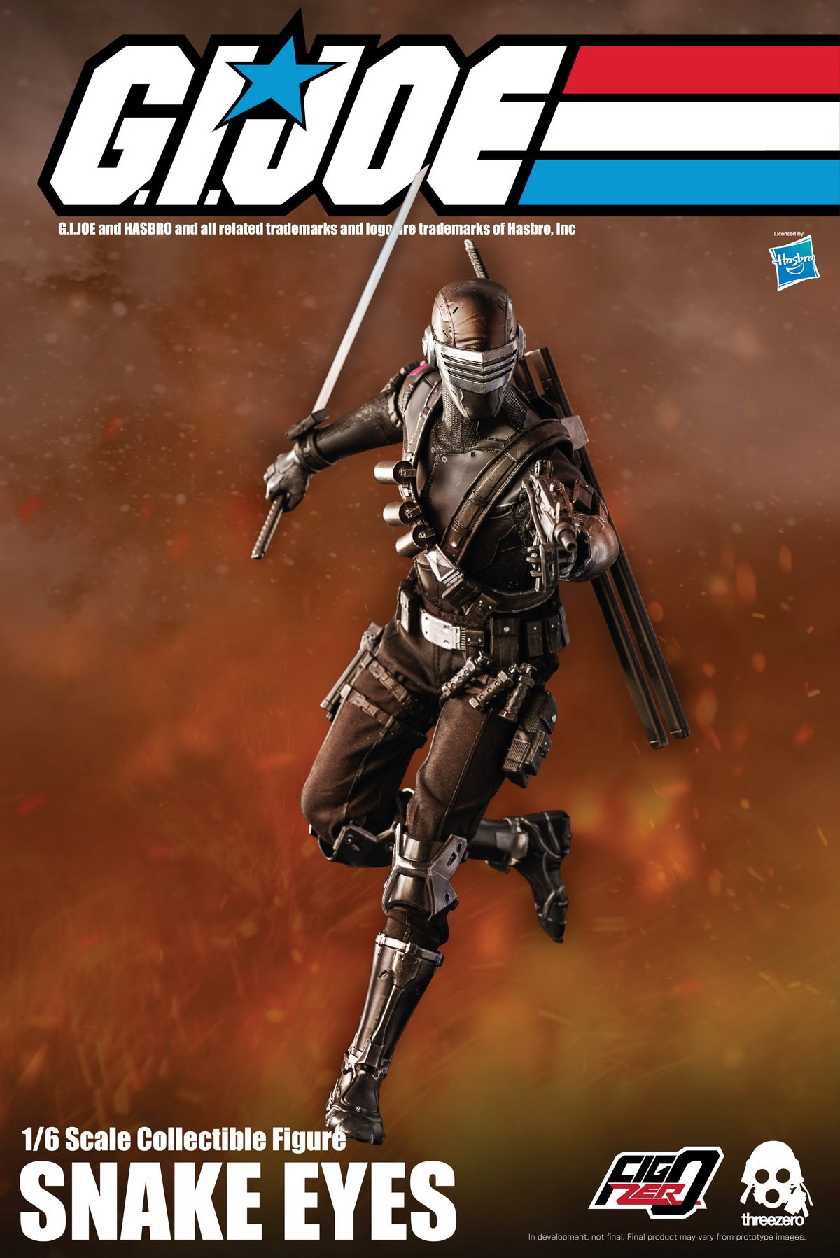 [สั่งจอง]ThreeZero X Habro 3Z0215 1/6 : G.I.JOE - Snake Eyes