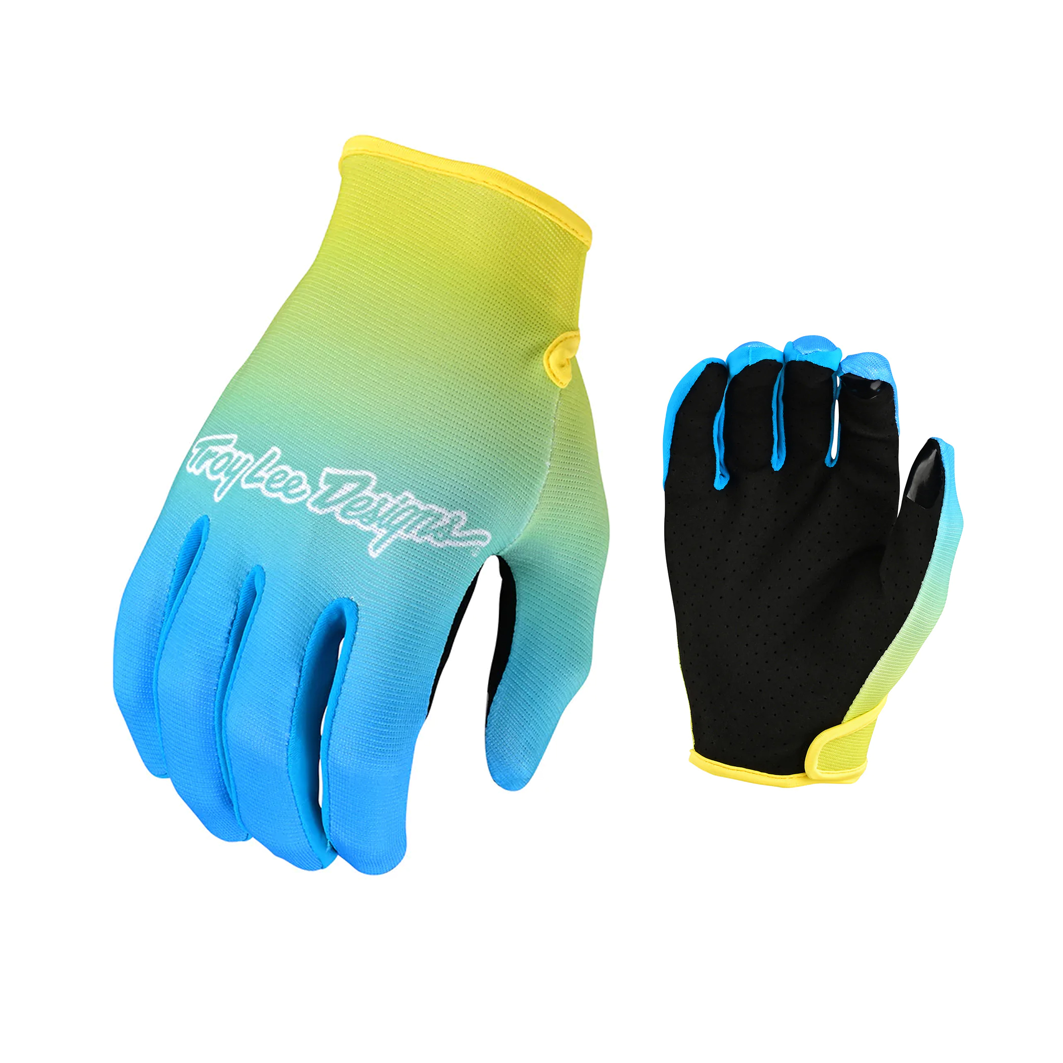 ถุงมือ Troy Lee Designs Flowline Glove - Faze Blue / Yellow