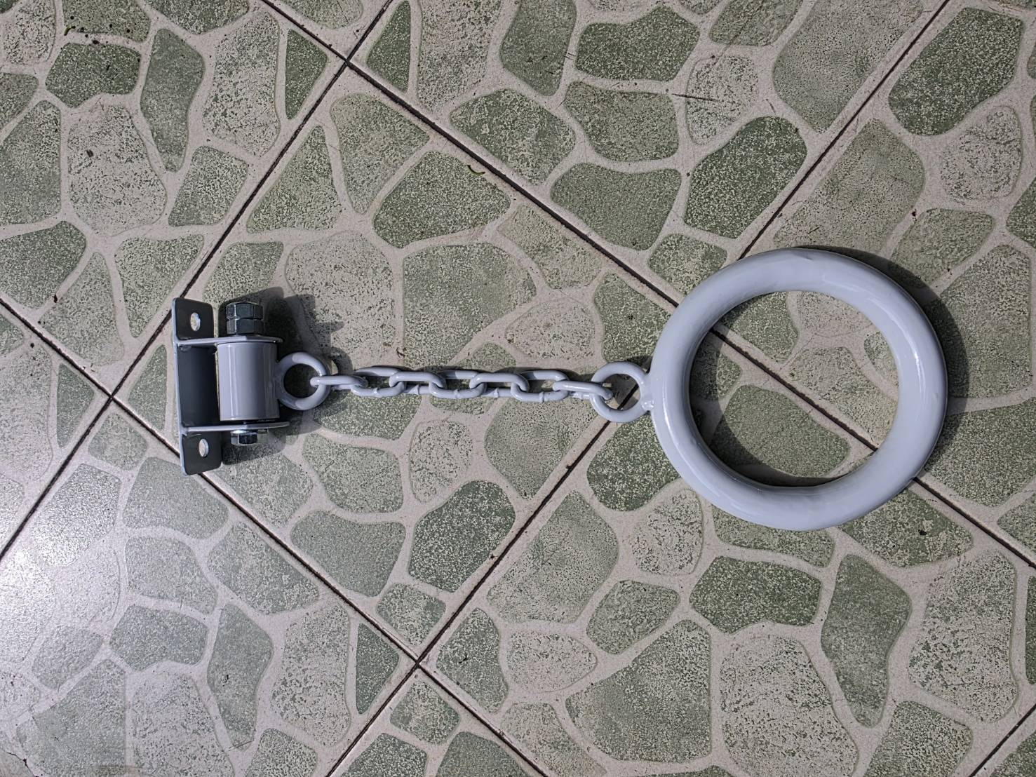 อะไหล่ห่วงโหนพร้อมโซ่ ขนาดห่วง 17 ซม. ความยาวโซ่ 20 ซม. อะไหล่เครื่องเล่นสนาม ห่วงพร้อมโซ่ ตะขอ โซ่ พร้อมส่ง