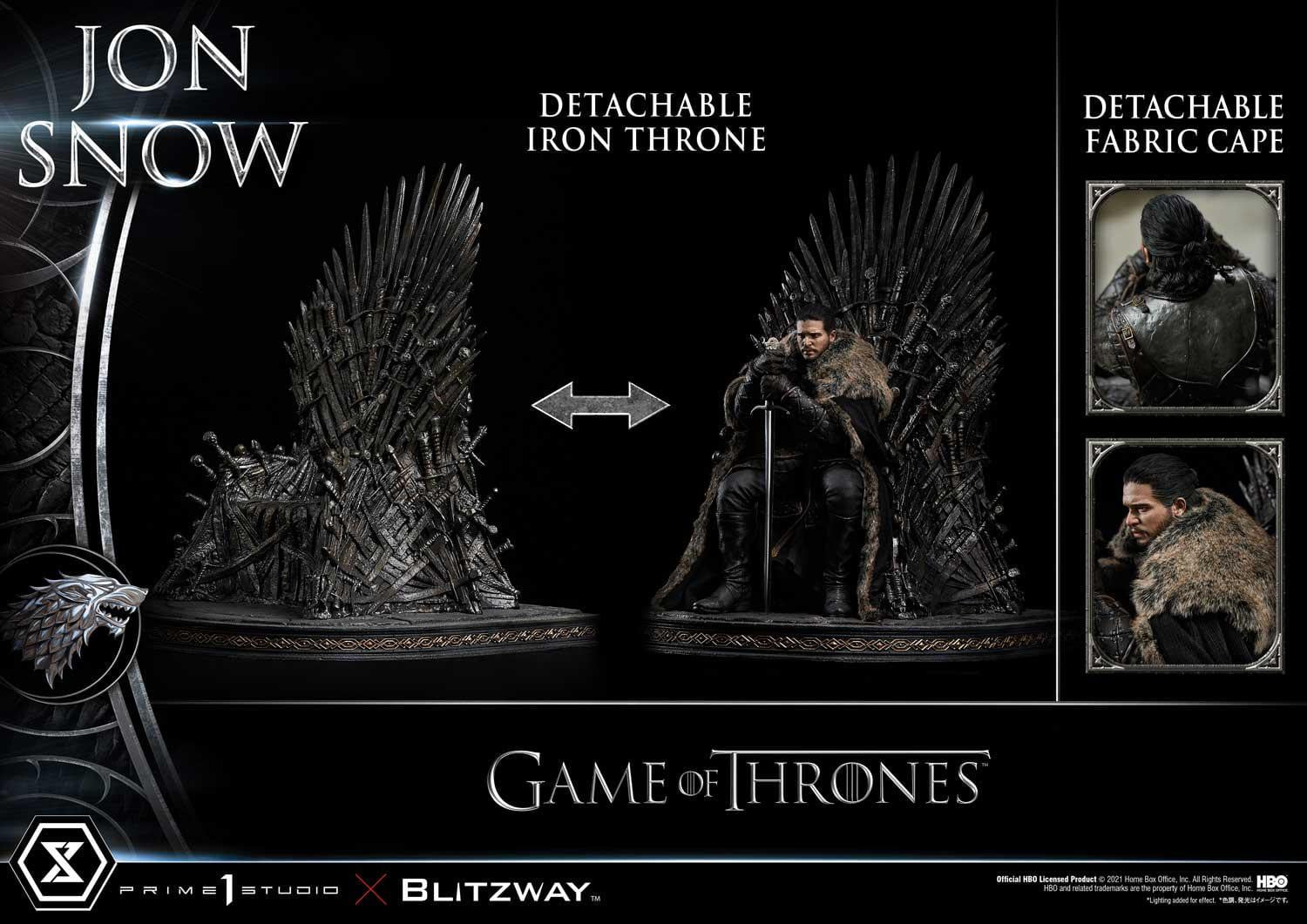 [สั่งจอง]Prime 1 Studio UPMGOT-03 1/4 : Game of Thrones - Jon Snow