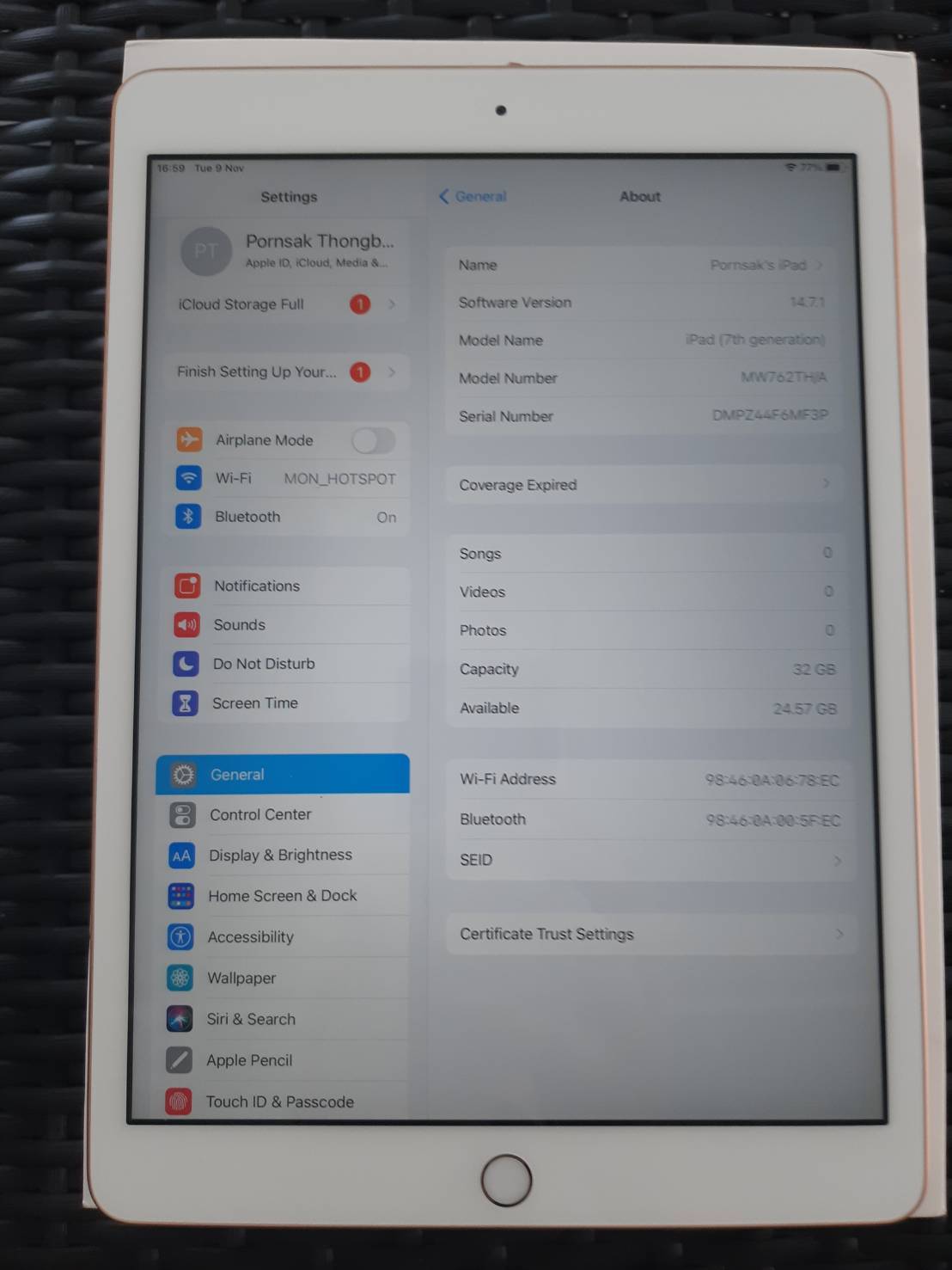 iPad 7 Generation (32GB) Wi-Fi