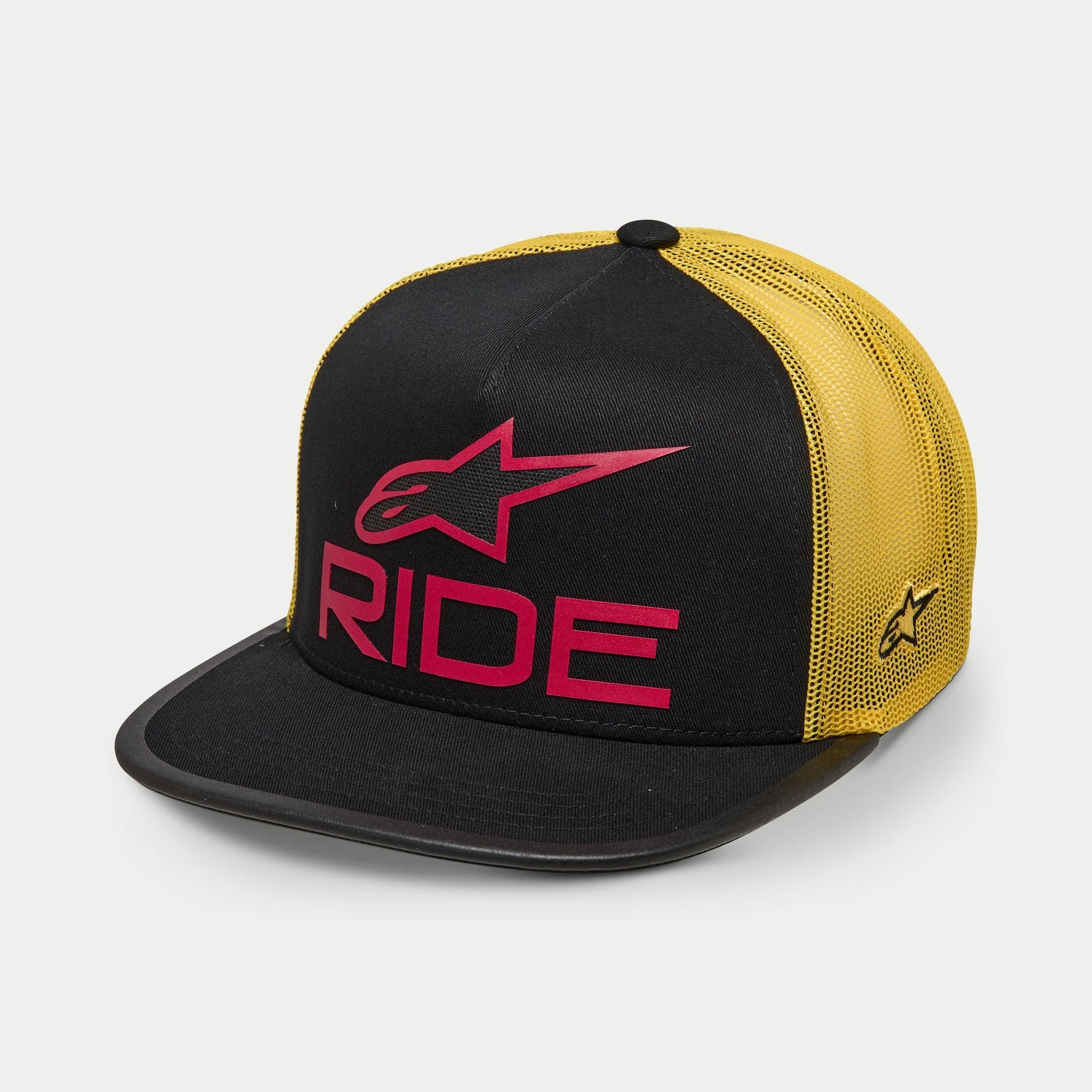 หมวกแก๊ป Alpinestars Ride 4.0 Trucker Hat - Black/Yellow/Red