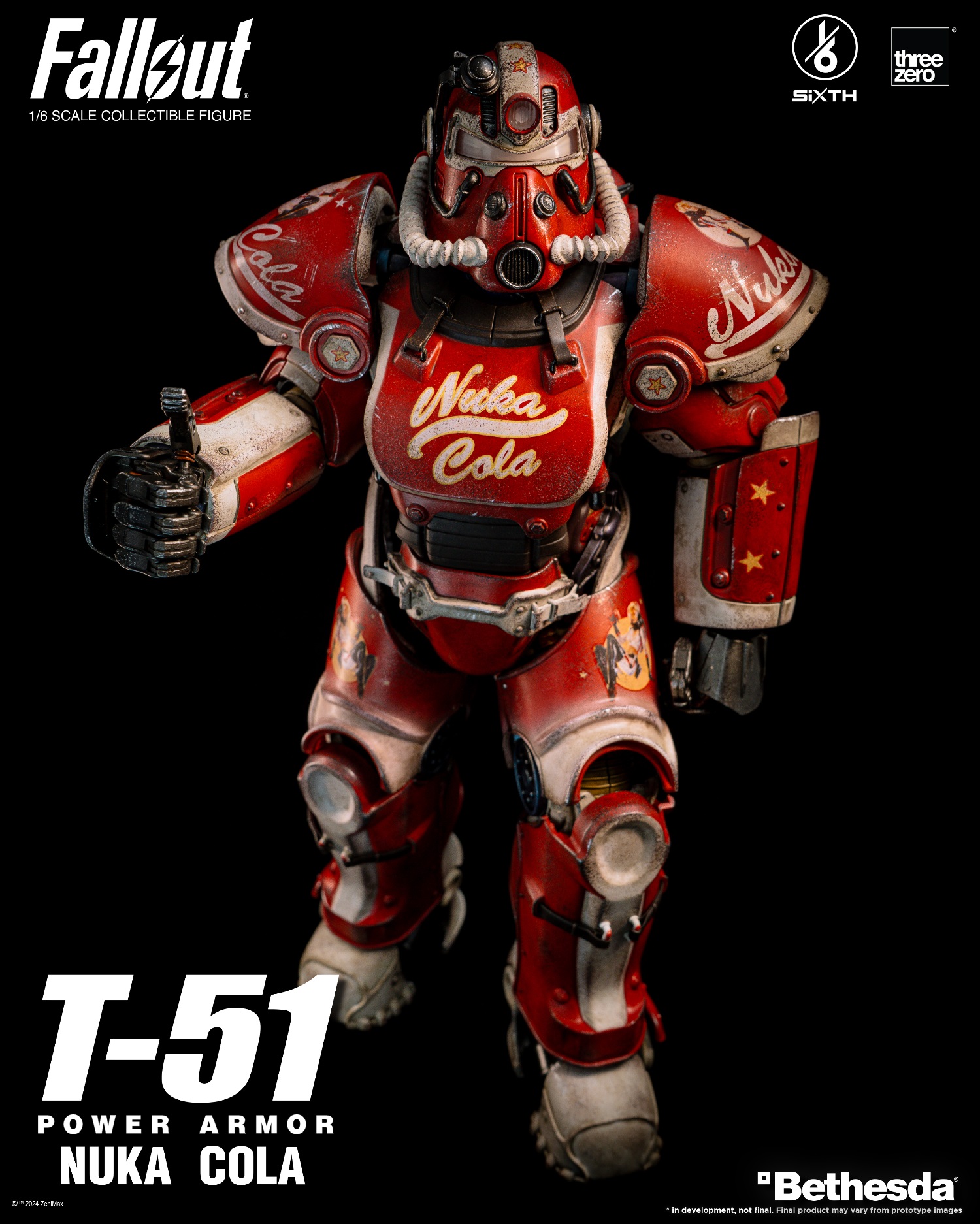 [สั่งจอง] ThreeZero 3Z07730W0 1/6 : Fallout 1/6 T-51 Nuka Cola Power Armor