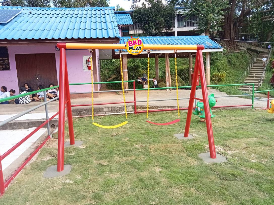 ชิงช้า2ที่นั่ง, เครื่องเล่นสนามเหล็กนำเข้า, ของเล่นสนาม, เครื่องเล่นสนามกลางแจ้ง พร้อมส่ง