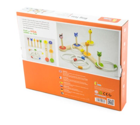 ชุดโยนห่วงรูปสัตว์แสนสนุก ของเล่นเสริมพัฒนาการ, ของเล่นเด็กอนุบาล, สื่อการสอนเด็กอนุบาล พร้อมส่ง