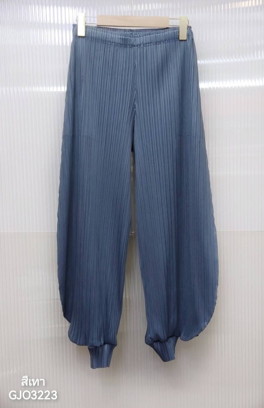 2MUAY รุ่น GJO3223 GENIE PLEATED PANTS กางเกงจินนี่ กางเกงพลีทคุณภาพ 10สี FREE SIZE